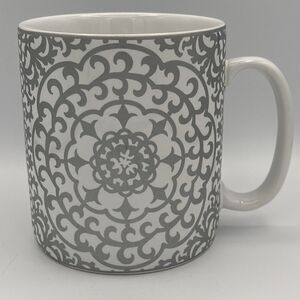 222 Fifth Casbah Silver Jumbo Mug Gray/Silver White